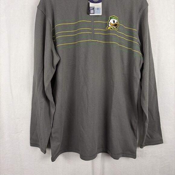 Oregon Ducks Quarter Zip Long Sleeve Sweatshirt Pullover Men's Size XL NWT - Picture 2 of 6